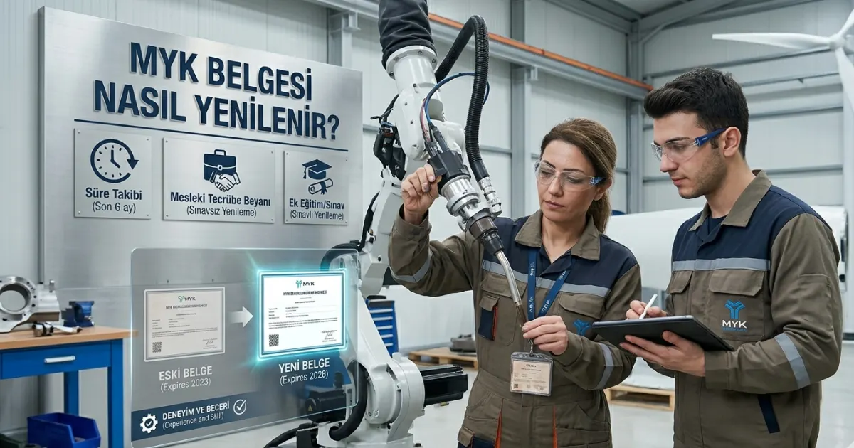 MYK Belgesi Nasıl Yenilenir? Belge Yenileme Şartları